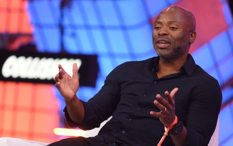 Tope Awotona, founder and CEO of Calendly, on Centre Stage at Collision 2022 in Toronto
