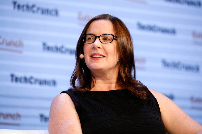 Kathryn Petralia, co-founder and president of Kabbage, speaking at TechCrunch Disrupt San Francisco 2019